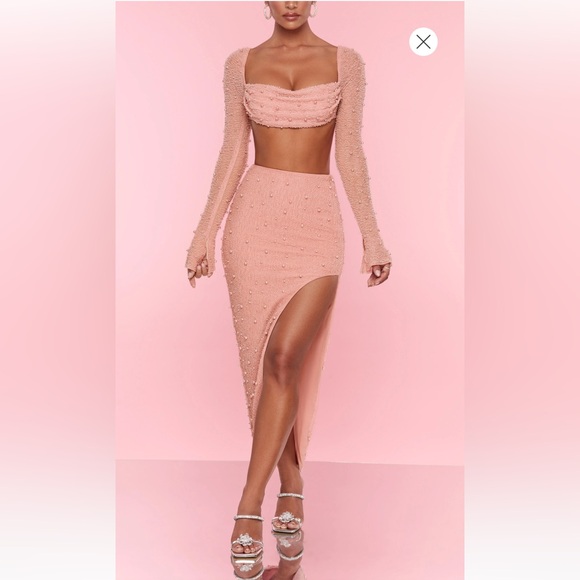 Co ord set Size is UK 6 US 2 Brand is Oh Polly, color- Rose - Picture 1 of 5